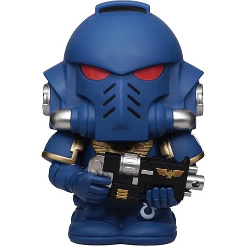 Monogram - Warhammer 40k - Alcancia de vinil de 7 pulgadas - Ultramarine Intercessor (bank)