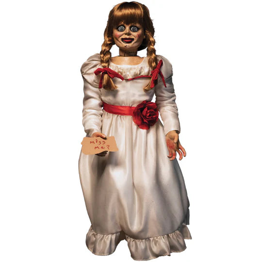 The Conjuring Universe: Annabelle - Figura de 40 pulgadas Prop Replica 1:1 - Annabelle possesed