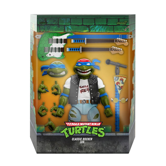 SUPER 7 - TMNT Ultimates! Wave 10 - Classic Rocker Leo (Figura de 7")