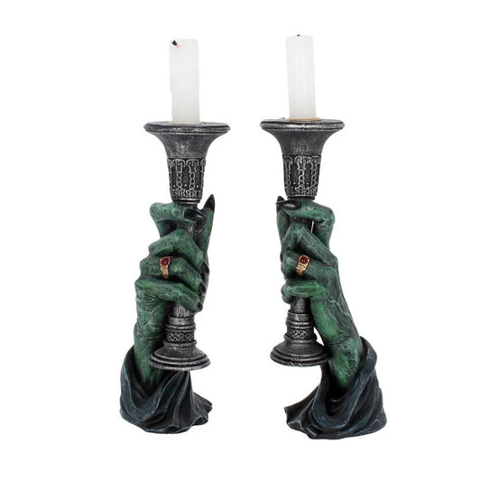 NEMESIS NOW - Candelabros Luz de la Oscuridad de 20 cm