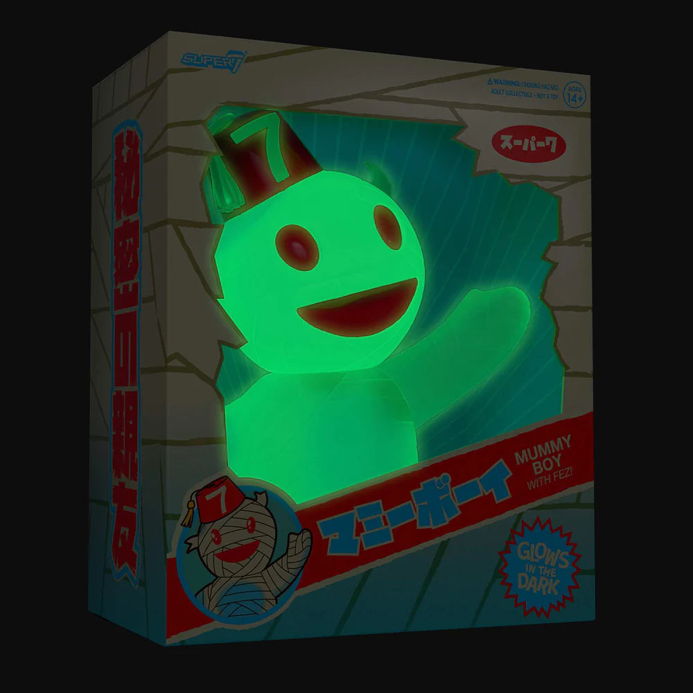 SUPER 7 Originals - Figura de vinil de 6" - Mummy Boy (Glow with Fez)