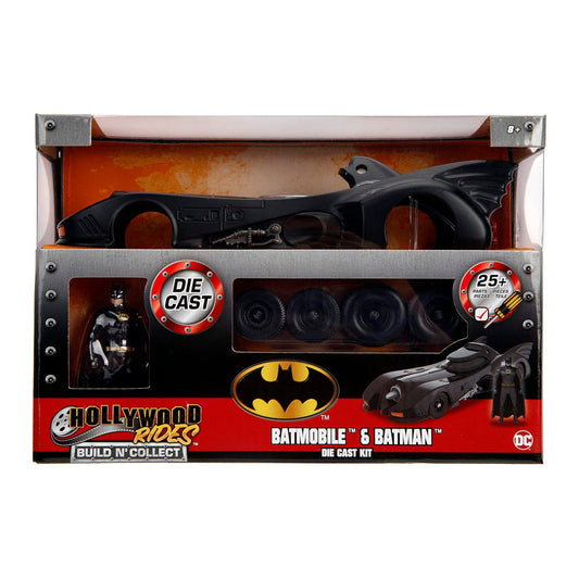 JADA TOYS - Batman - Die Cast Hollywood Rides - 1989 Batmobile with Batman Figure (Auto a escala 1:24)
