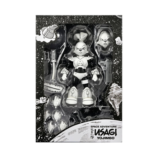 NECA - TMNT Usagi Yojimbo – Space Usagi Yojimbo Black & White Figure (Figura de 7")