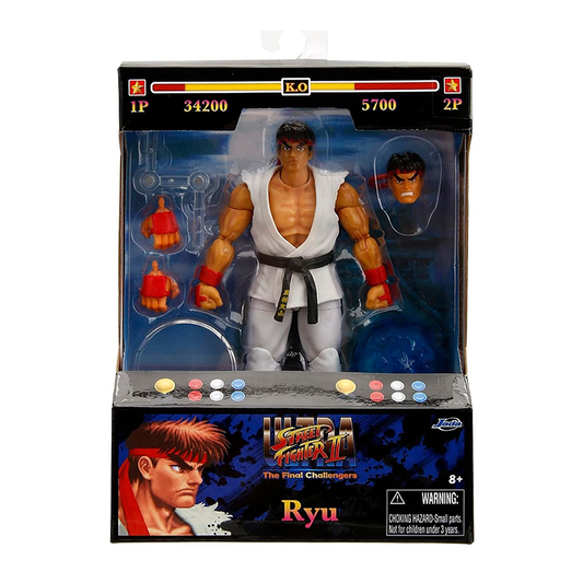 JADA TOYS - Street Fighter II Ultra - Ryu (Figura de 6")