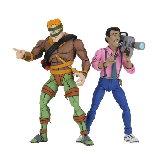 NECA - TMNT (Cartoon) - Rat King y Vernon 2 pack (Figura de 7")