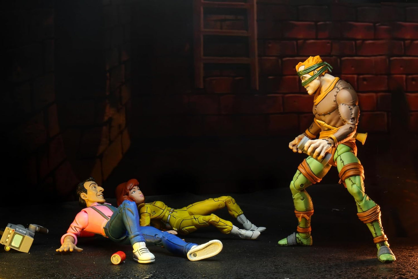 NECA - TMNT (Cartoon) - Rat King y Vernon 2 pack (Figura de 7")