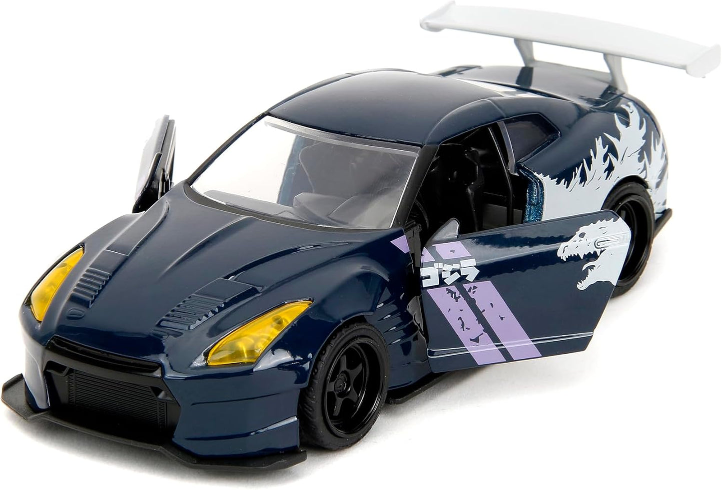 Godzilla 2009 - Vehiculo a escala de 1:32 Die-cast Hollywood Rides - 2009 Nissan GT-R R35 - Ben Sopra