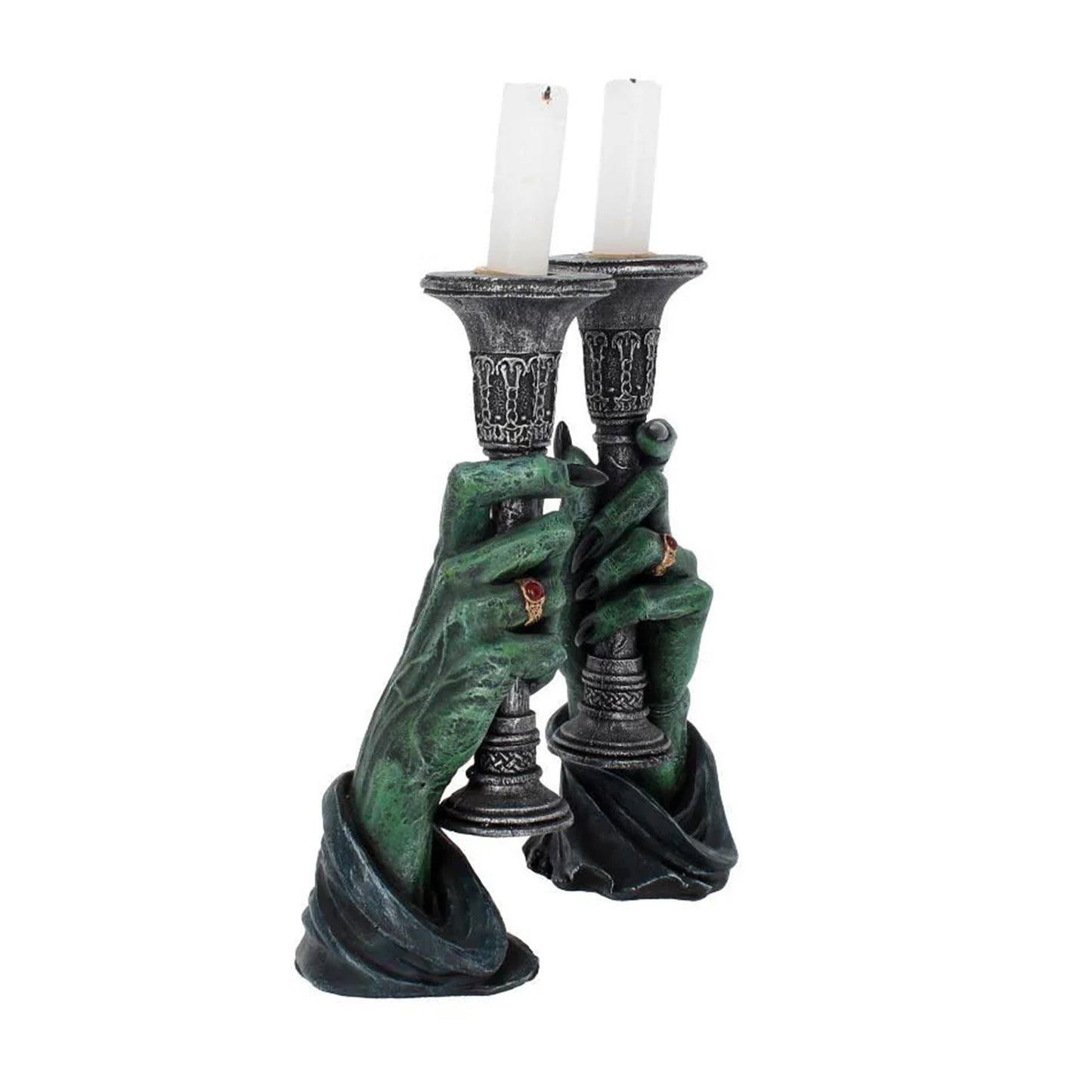 NEMESIS NOW - Candelabros Luz de la Oscuridad de 20 cm
