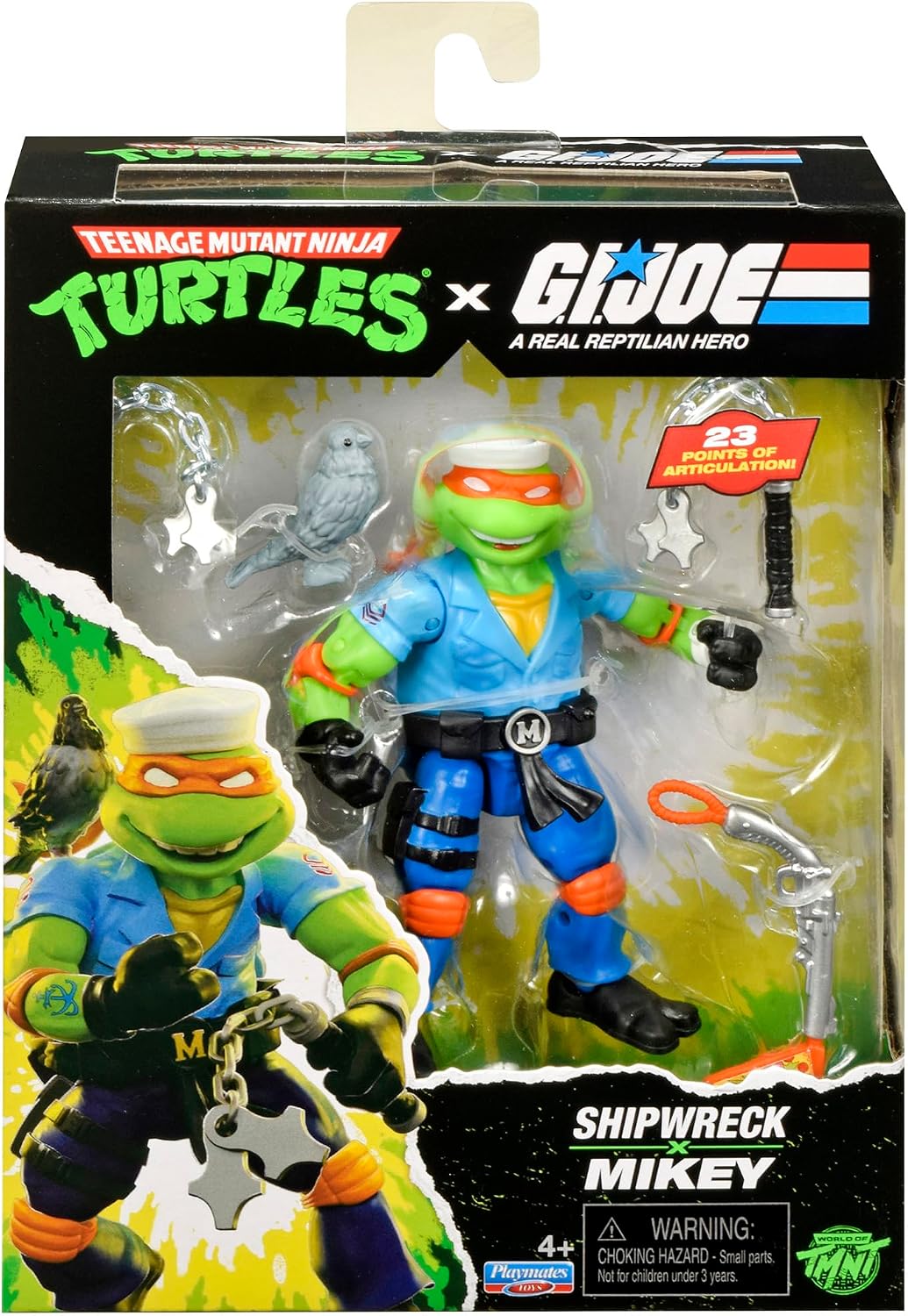 TMNT X GI JOE - Figura de 5 pulgadas - Mikey x Shipwreck