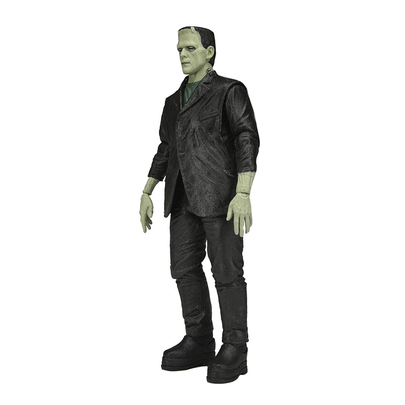 NECA - Retro Universal Monsters - Frankenstein - Figura de 7 pulgadas (brilla en la oscuridad)