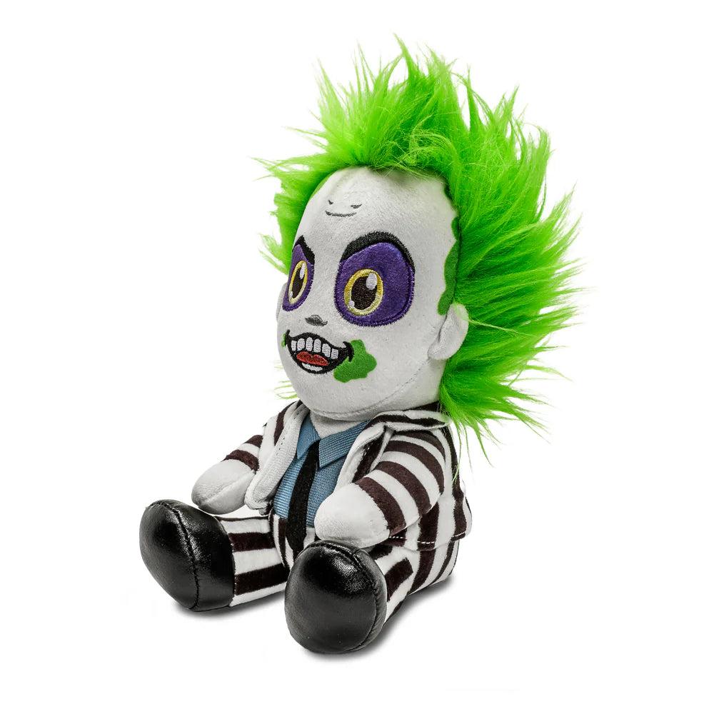 KID ROBOT - Beetlejuice in Striped Suit Phunny Plush (Peluche de 8" para ventana)
