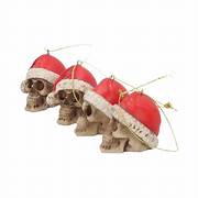 Nemesis Now - NN Core: Skulls - Ornamento de navidad de 4.3cm set de 12 - Silent Night Bauble