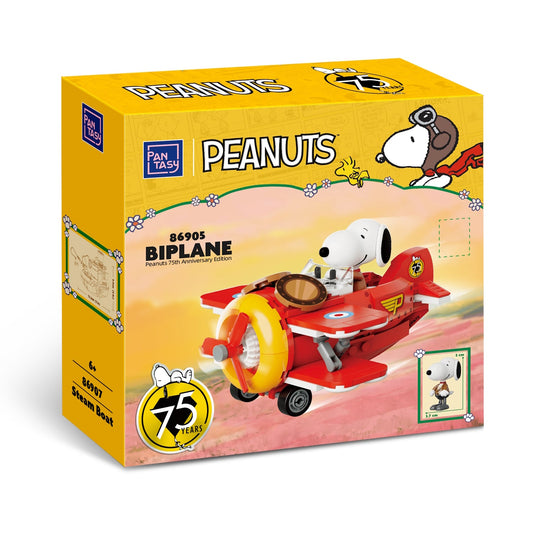 PANTASY - Snoopy (Peanuts) Where We Go Series - Biplane (Bloques para armar)