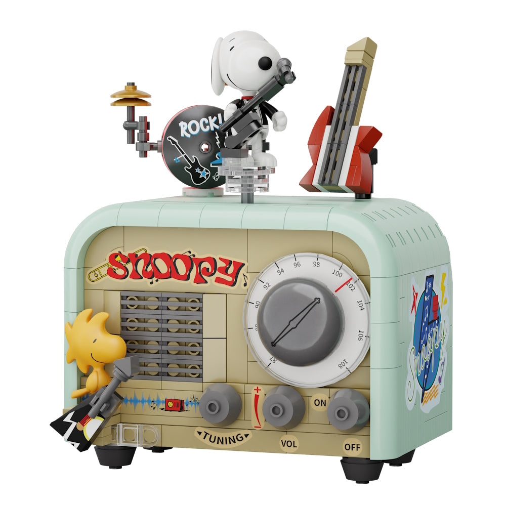 PANTASY - Snoopy (Peanuts) Retro Time Series - Radio (Bloques para armar)