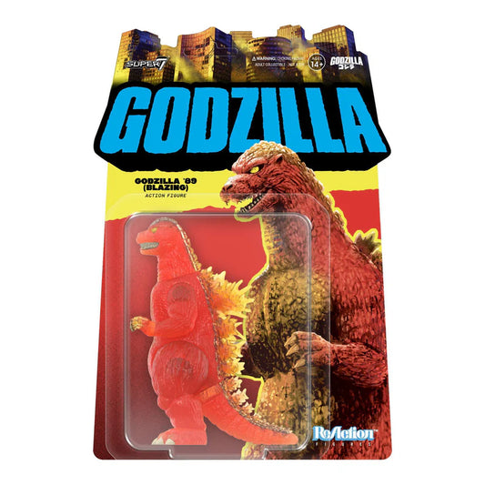SUPER 7 - TOHO - Godzilla ReAction - Godzilla Blazing 1989 (Figura de 3.75")