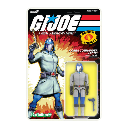 SUPER 7 Reaction+ O Ring - G.I. Joe Cartoon: Arctic Cobra Commander (Figura de 4")