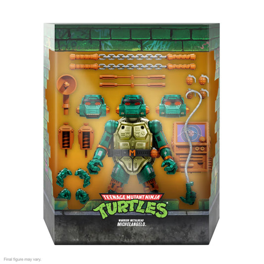 SUPER 7 - TMNT Ultimates Wave Serie 07 - Warrior Metalhead Michelangelo (Figura de 7")