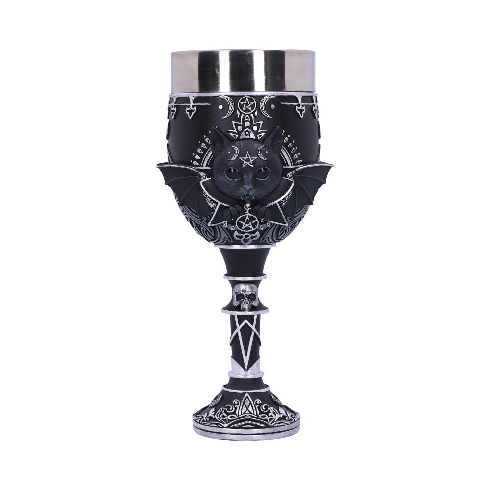 Nemesis Now - NN Core: Cult Cuties (gatos) - Goblet de 19.5cm - Malpuss (gato murcielago)