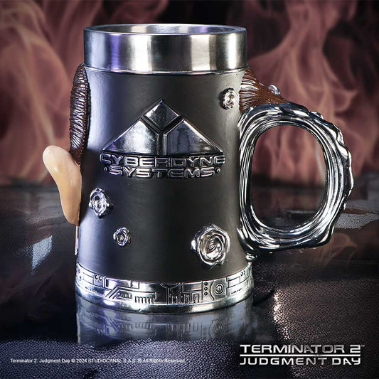 Nemesis Now - Terminator 2 - Jarro de 18.5cm - Terminator T-1000 tankard