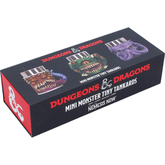 Nemesis Now - Dungeons and Dragons - Mini jarros de 8.8cm set x 3 - Mini Monster Tiny Tankards
