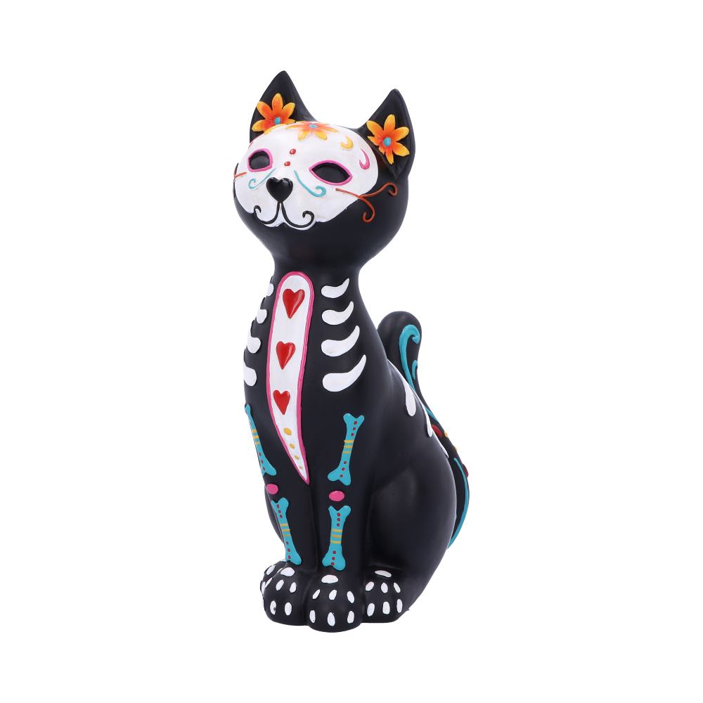 Nemesis Now - NN Core: Gatos - Adorno de 26cm - Sugar Puss (Gato dia de muertos)