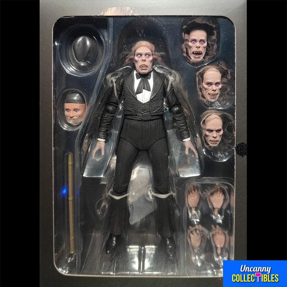 Phantom of the Opera (1925) - Figura a escala de 7 pulgadas Ultimate - Phantom of the Opera Masque of the red death (black and white) - NECA