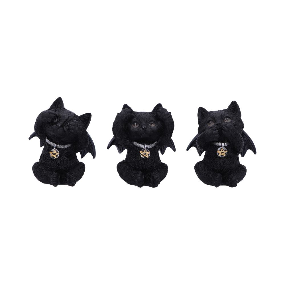 Nemesis Now - NN Core: Gatos - Adorno de 9cm - Three Wise Vampuss (gatos vampiros)