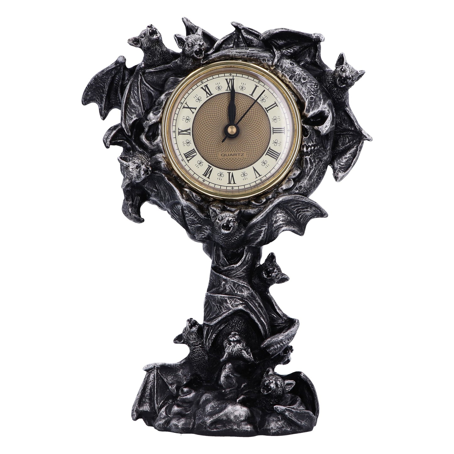 Nemesis Now - NN Core: Murcielagos - Adorno de 24cm con reloj - Chiroptera Time (reloj murcielagos)