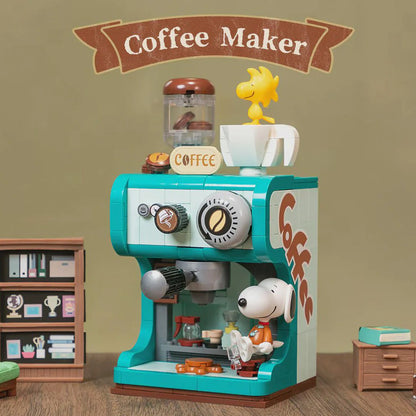 PANTASY - Snoopy (Peanuts) Retro Time Series - Coffee Maker (Bloques para armar)