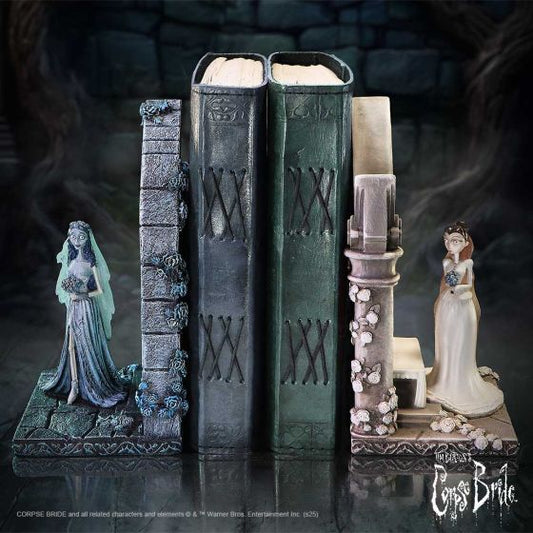 NEMESIS NOW - Corpse Bride Emily & Victoria Bookends (Set de tope de libros)