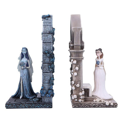 NEMESIS NOW - Corpse Bride Emily & Victoria Bookends (Set de tope de libros)