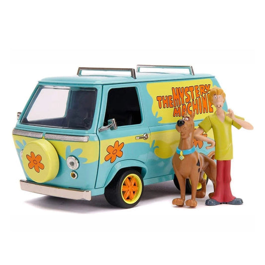 JADA TOYS - Scooby-Doo!: Scooby & Shaggy with Mystery Machine - Die-cast Hollywood Rides (Vehículo a escala 1:24)