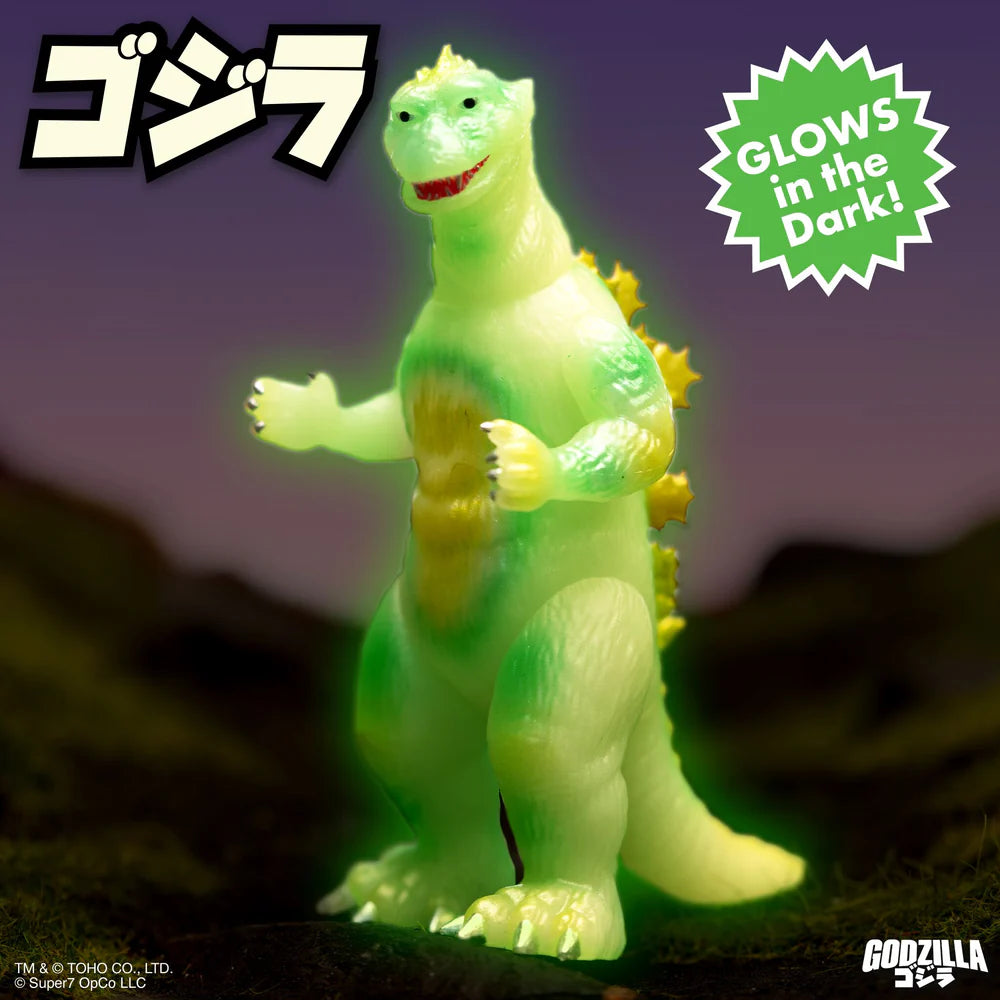 SUPER 7 - TOHO - Godzilla ReAction - Godzilla '55 (Glow) (Figura de 4")