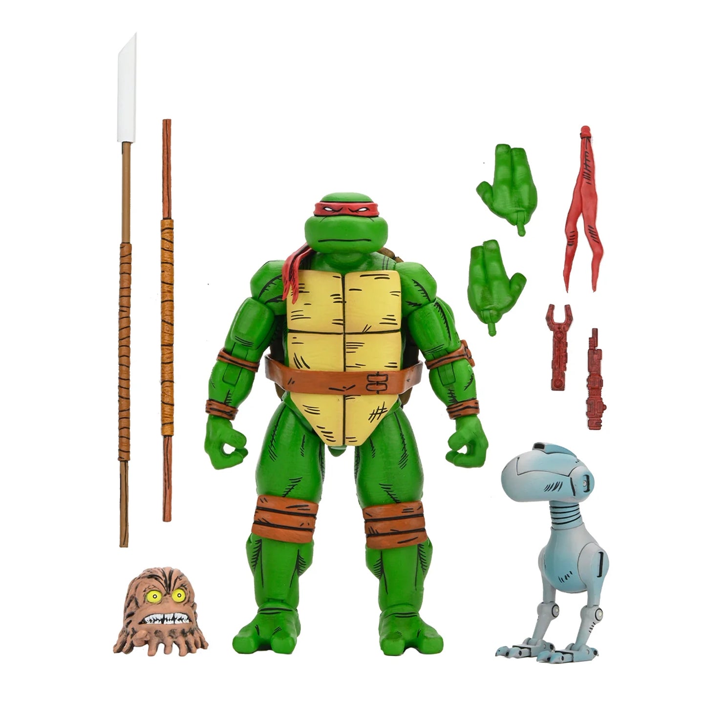 NECA - Teenage Mutant Ninja Turtles (Mirage Comics TMNT) - Raphael + Michelangelo + Donatello + Leonardo (Figuras de 7")