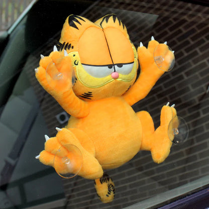 KID ROBOT - Garfield relaxed - Suction cup window clinger (Peluche de 8" para ventana)