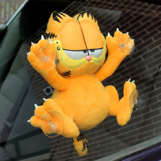KID ROBOT - Garfield relaxed - Suction cup window clinger (Peluche de 8" para ventana)