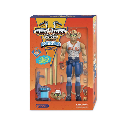 NACELLE - Biker Mice from Mars Sport Bros: Throttle + Vinnie + Modo (Figuras de 7" - Set de 3)