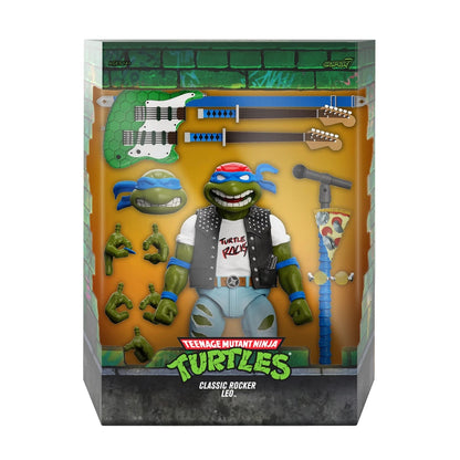 SUPER 7 - TMNT Ultimates! Wave 10 - Classic Rocker Leo (Figura de 7")