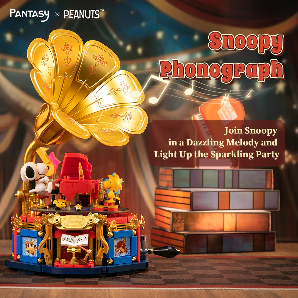 PANTASY - Snoopy (Peanuts) - Phonograph (Bloques para armar)