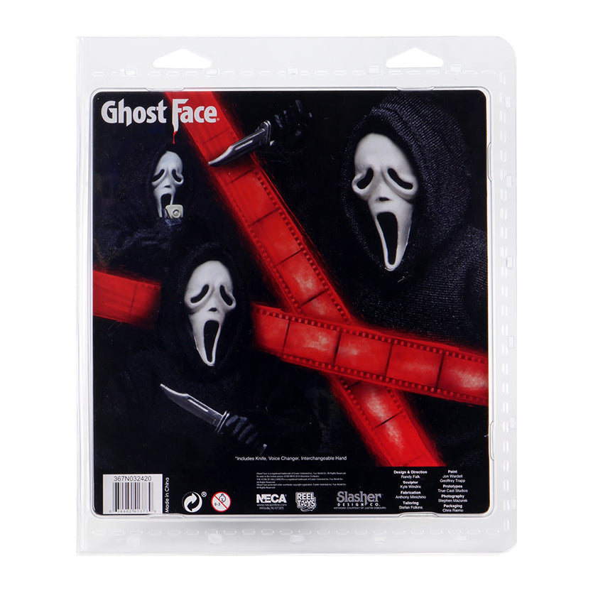 NECA - Ghost Face (Figura de 8" con ropa de tela)