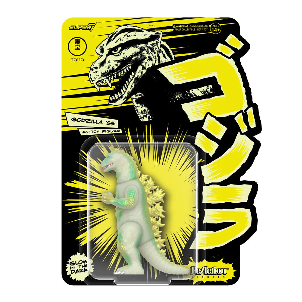 SUPER 7 - TOHO - Godzilla ReAction - Godzilla '55 (Glow) (Figura de 4")