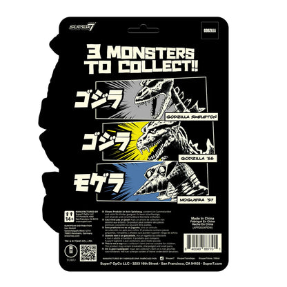 SUPER 7 - TOHO - Godzilla ReAction - Godzilla '55 (Glow) (Figura de 4")
