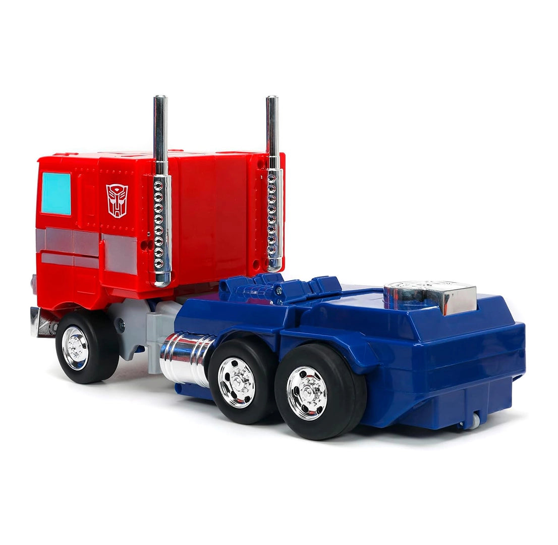 JADA TOYS - Transformers: G1 Optimus Prime - Figura de 12" (conversión a control remoto)