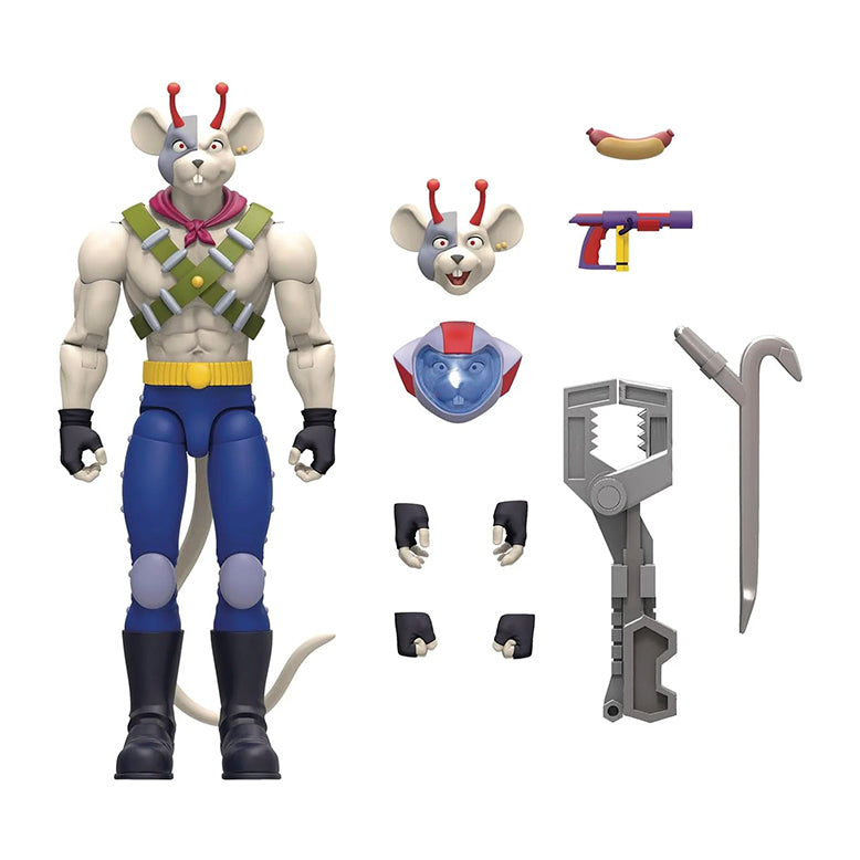 NACELLE - Biker Mice from Mars: Throttle + Vinnie + Modo (Figuras de 7" - Set de 3)