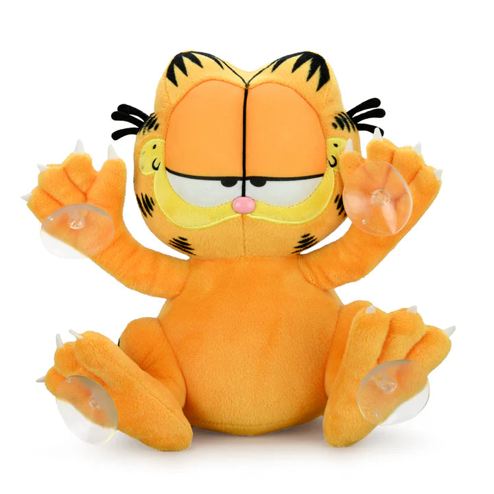KID ROBOT - Garfield relaxed - Suction cup window clinger (Peluche de 8" para ventana)