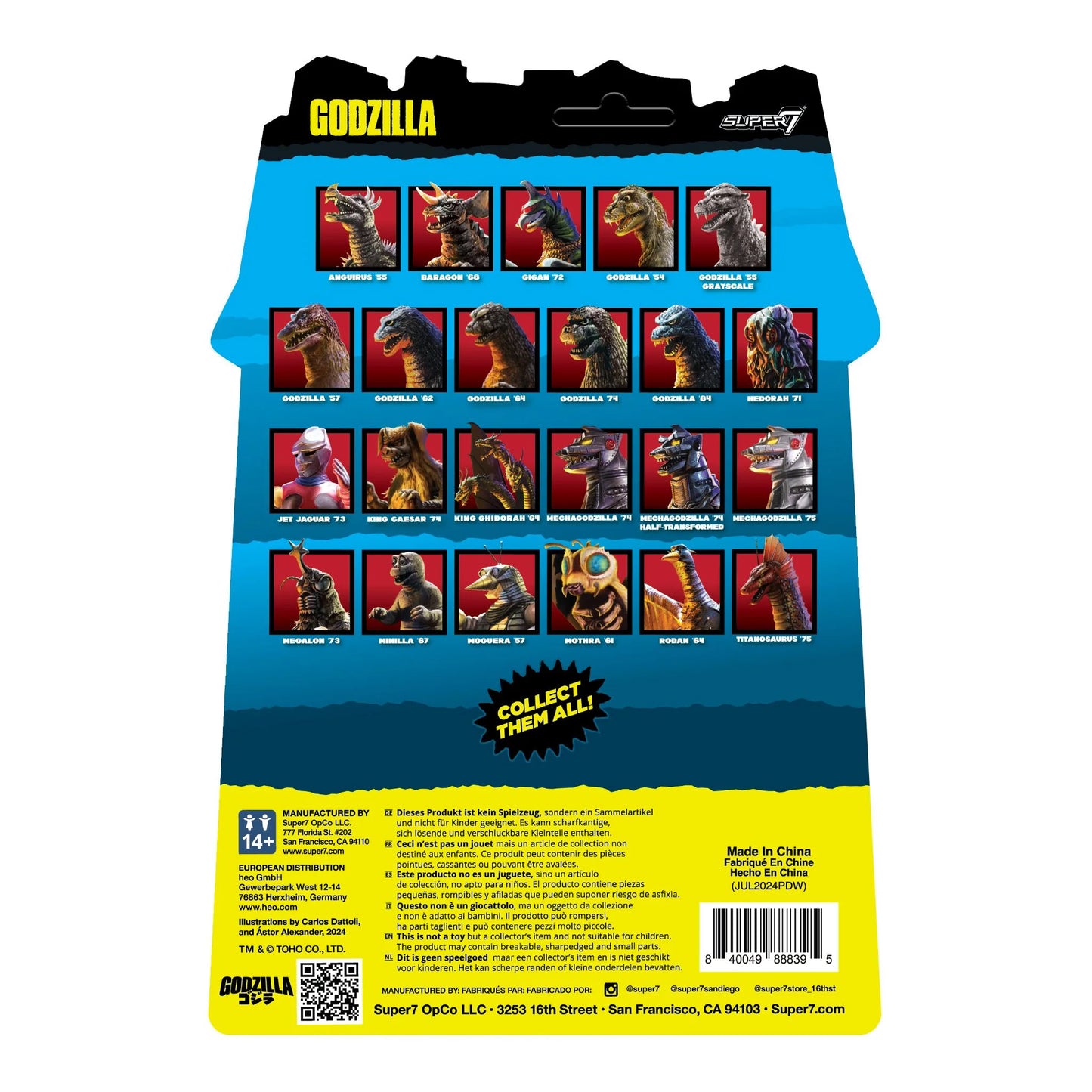 SUPER 7 - TOHO - Godzilla ReAction (1984) - Heat Ray (Figura de 3.75")