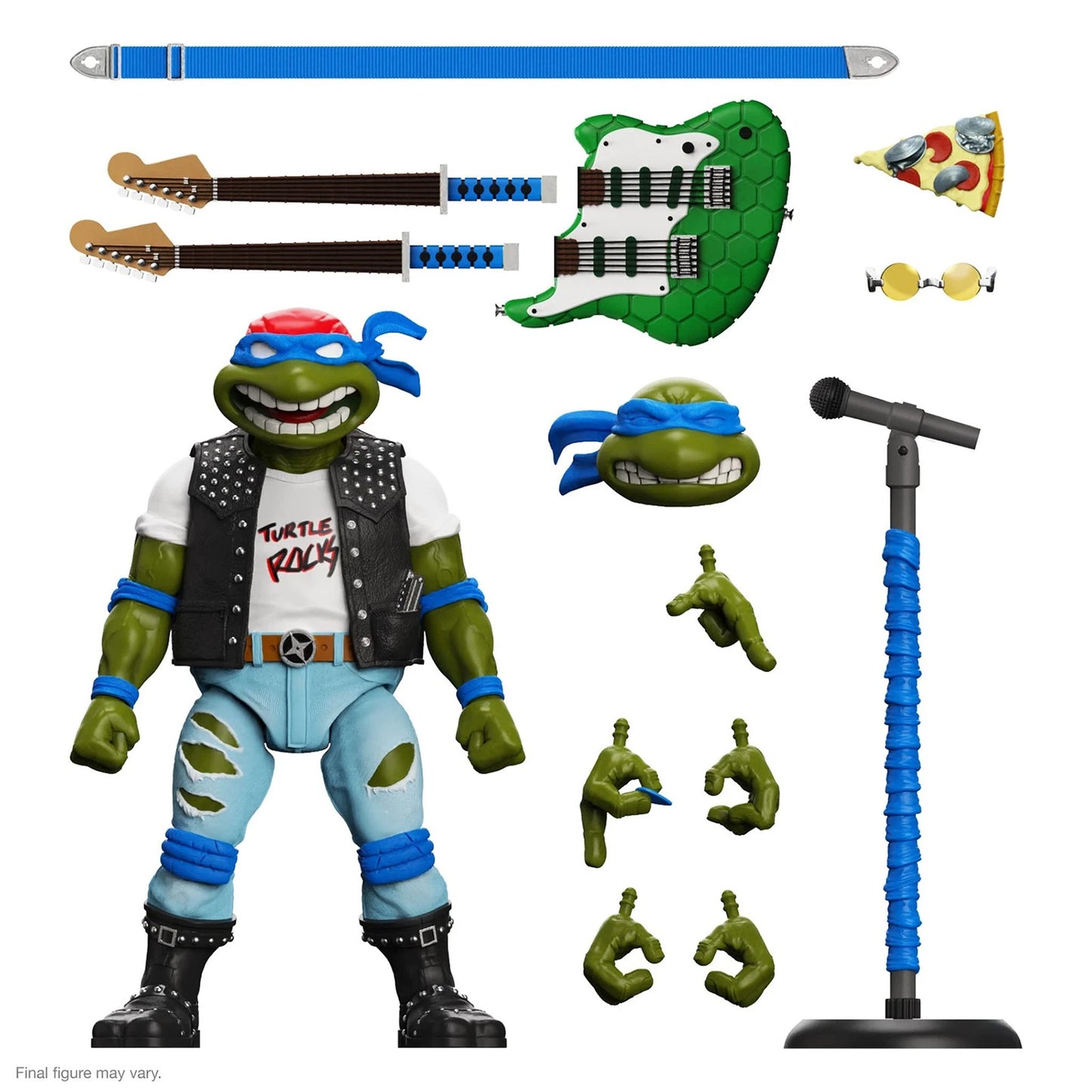 SUPER 7 - TMNT Ultimates! Wave 10 - Classic Rocker Leo (Figura de 7")