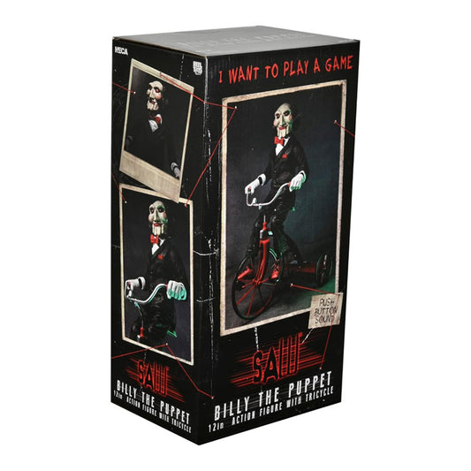 NECA - Saw Billy with riding tricycle (Figura de 12" con sonido)