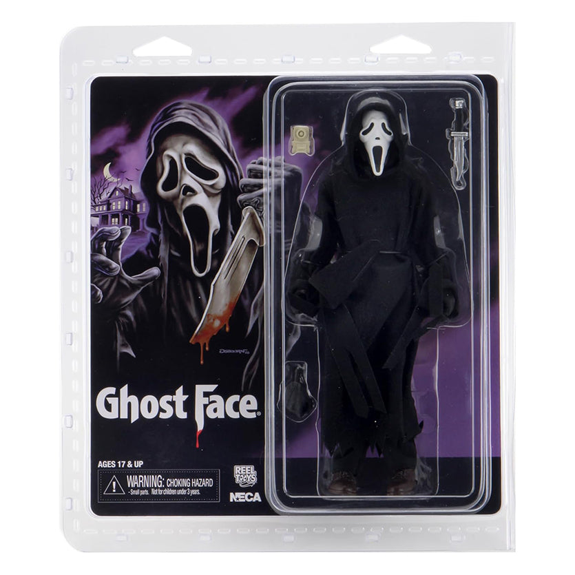NECA - Ghost Face (Figura de 8" con ropa de tela)