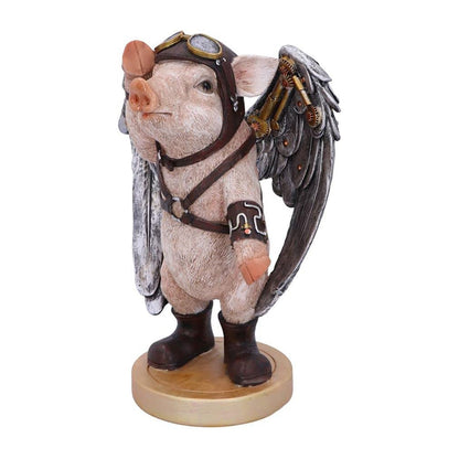 NEMESIS NOW - Steampunk Porky Pilot - Adorno de 23 cm